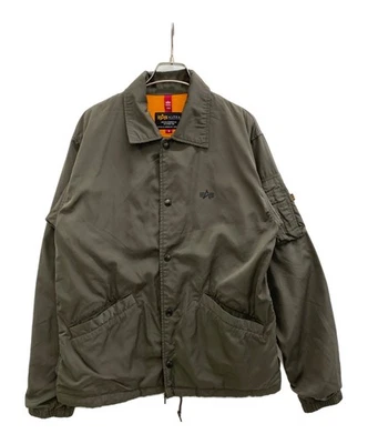 ALPHA coach jacket Size: M Gray Men TA1406-8076 - Image 1 of 4
