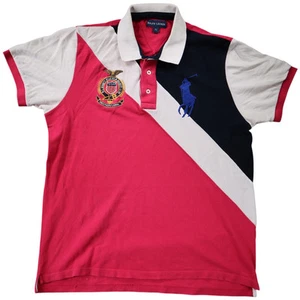 Polo uomo Ralph Lauren taglia XL multicolore colorblock manica corta - Foto 1 di 8