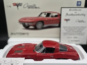 Autoart Millennium 1963 Chevrolet Corvette C2 Coupe 1:18 Diecast Car 71183 Red - Picture 1 of 23