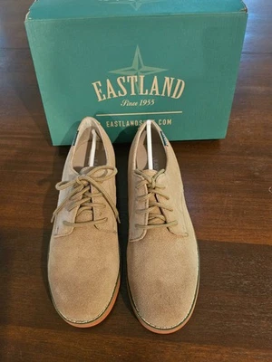 Zapatos Oxford EASTLAND para mujer 9,5 M BUCK de gamuza tostada con cordones 3900-59 Foto 1 de 4