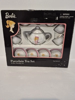 Juego de té de porcelana Schylling Barbie vintage de 13 piezas 2001 - ¡Nuevo! Foto 1 de 4