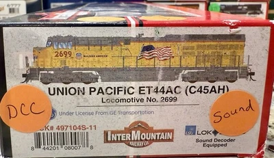 Intermountain escala HO GE ET44AC (C45AH) Union Pacific #2699 DCC/SONIDO/LED/NUEVO EN CAJA Foto 1 de 3