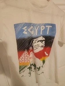 EGYPT 80S TEE COLORFULL COLORS WAY 21x28 Large - Picture 1 of 2