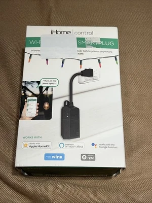 Enchufe inteligente iHome Control Wifi exterior resistente al agua Alexa Google ISP100B Foto 1 de 4
