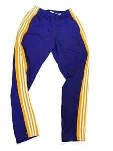 Adidas LA Lakers Track Pants Warm Up NBA Basketball clima365 Men's Size L Used - Picture 1 of 8