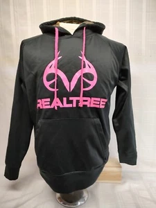 Sudadera con capucha negra REALTREE para niña talla MED joven con capucha con camuflaje - Imagen 1 de 13
