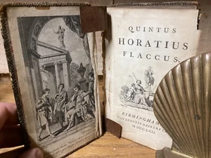 1762 Quintus Horatius Flaccus - Rare 1st Birmingham Imprint - Picture 1 of 11