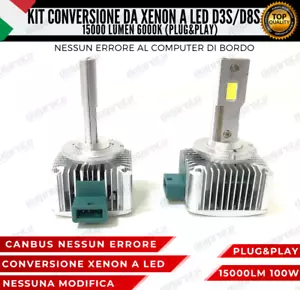 LAMPADE D3S D8S KIT FULL LED DA XENON A LED 15000 LUMEN ALFA GIULIA CORNERING - Bild 1 von 11