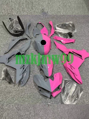 US Nardo Gray & Pink Fairing Kit + Tank Cover For Kawasaki Ninja 500 2024 2025 Foto 1 de 2