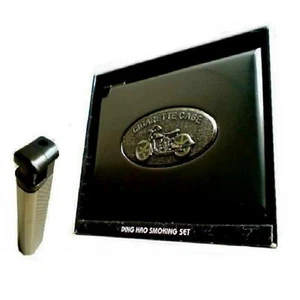 Portasigarette accendino moto case astuccio sigarette scatola portaoggetti - Foto 1 di 2