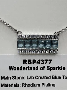 Bomb Party Necklace RBP4377 “Wonderland of Sparkle” November Birthday Collection - Picture 1 of 2