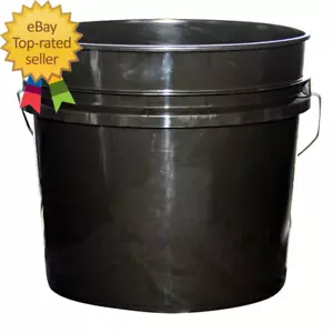 3.5 Gal. Black Pail (10-Pack) - Picture 1 of 4