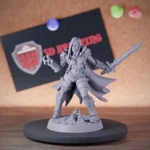 Mujer Vampiro Guerrera Miniatura Maldición de Strahd Mini Mazmorras y Dragones 5e - Imagen 1 de 8