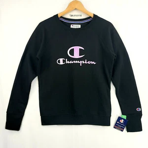Sudadera Pullover CHAMPION Para Mujer Holograma Logo Powerblend Negra Polar [S/M] - Imagen 1 de 7