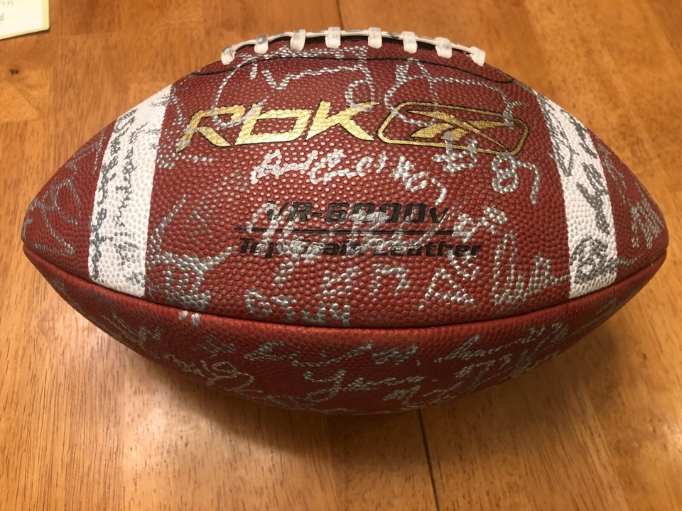 2008 Terrell Pryor, Robert Quinn, Patrick Peterson ++ Auto Signed Football w/LOA - Image 1 of 4