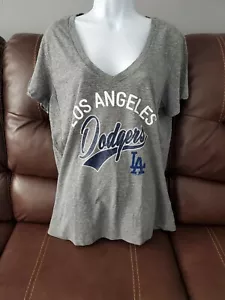 Women's Los Angeles Dodgers V- Neck T-shirt - Picture 1 of 1