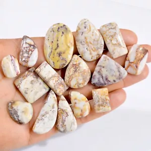 Lote de 15 piezas de piedras preciosas sueltas de cabujón de jaspe de lujo natural de 315 quilates 18x13-37x24 mm #2950 - Imagen 1 de 4