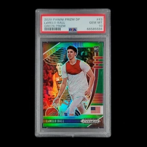 PSA 10 GEM MT LaMelo Ball RC 👀- 2020-21 Selecciones del draft Green Prizm Holo Rookie #43 - Imagen 1 de 2