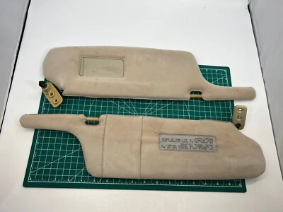 91-99 Mitsubishi 3000GT Dodge Stealth Sunvisor Sun Visors Sunshade Set Tan. A3 - Image 1 of 4