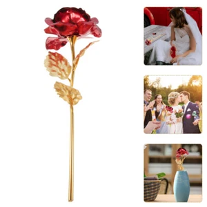 Decorazione Foglio Di Rosa Eterno Reale Della Rosa In Oro Rosa Tuffato Rose - Imagen 1 de 12