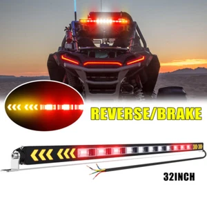 32" Rear LED Chase Light Bar Turn/Brake/Reverse For Polaris RZR Can am X3 UTV - Picture 1 of 9