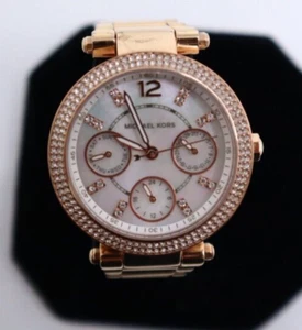 Michael Kors Womens Parker MK5616 Rose Gold Analog Dial Quartz Wristwatch 33mm - Picture 1 of 11