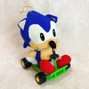 Seltene 1992 Sonic the Hedgehog Kart grüne Plüschpuppe 5,5 Zoll Sega Retro Spiel Japan - Bild 1 von 9
