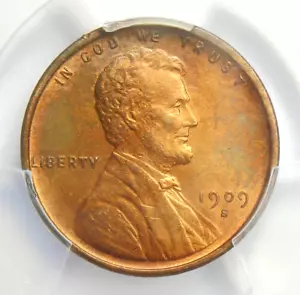 1909-S VDB Lincoln Wheat Cent 1C Penny Coin - PCGS Uncirculated Details (UNC MS) - Picture 1 of 6