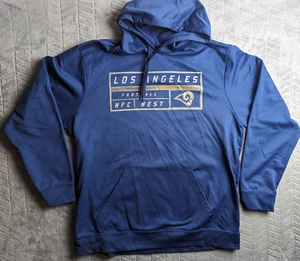 NFL Team Apparel Los Angeles Rams Football NFC West Hoodie Blue Men's Size XL - Picture 1 of 7