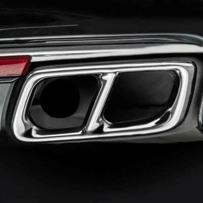 Marco de punta silenciador tubo de escape trasero de acero cromado para Cadillac XTS 2013-2019 Foto 1 de 4