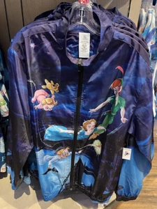 Disney Park 2023 Peter Pan Tinker Bell Windbreaker Jacket Adult L XL 3XL NEW - Picture 1 of 4