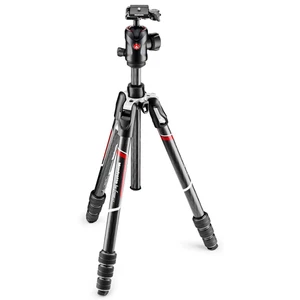 Manfrotto Befree GT 4-Section Carbon Fiber Travel Tripod with 496 Center Ball He - Picture 1 of 6