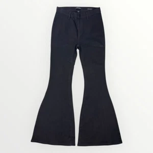 Jeans donna JUDY BLUE pull on super svasati nero denim vita alta lavaggio scuro 11|30 - Foto 1 di 9