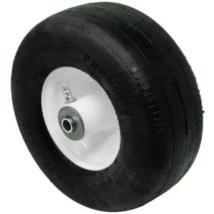Flat Free Solid Tire Front Caster Wheel 9x3.50-4 For John Deere AM115510 - Picture 1 of 4