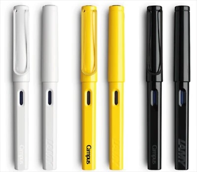 Caneta-tinteiro Lamy Safari edição campus amarela/branca/preta - Imagem 1 de 4