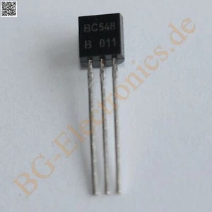100 x BC548B Universal NPN Transistor 625mW 30V 500mA ITT TO-92 100pcs - Picture 1 of 1