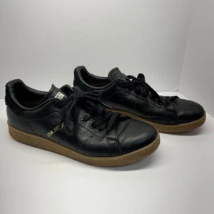Adidas Stan Smith Negro/Goma Tenis Zapatos Logo Trifolio Para hombres 9 - Imagen 1 de 10