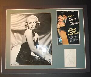 "The Postman Always Rings Twice" -1946 - Matted Signature Display - 2 Autographs