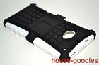 For Htc One M7 801s White Rugged Strong Heavy Duty Tough Case Cover Stand