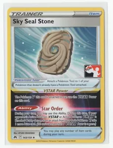 Pacchetto Premio Pokemon Serie 3/4 Pietra Sigillo Cielo 143/159 - GIOCO TIMBRATO - Foto 1 di 1