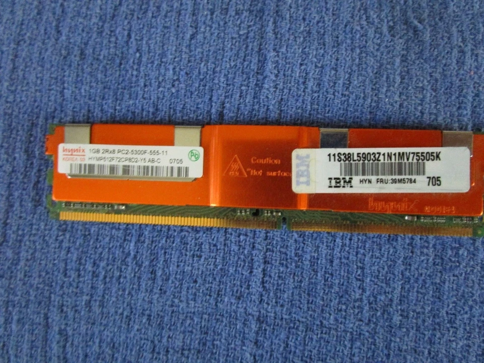 Hynix 1GB 2Rx8 PC2 - 5300F-555-11 -  ECC Server - 240 pins - DDR2-667 - 1 module - Image 1 of 2