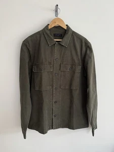 Sobrecamisa Allsaints “Recon” Aspecto Envejecido Cazadora Verde Oscuro XL - Imagen 1 de 12