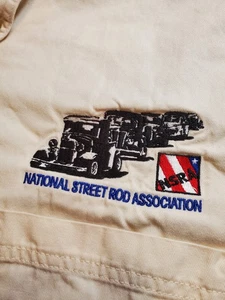 NSRA National Street Rod Association Button Up Tee Herren 3XL Beige Hot Rod NHRA - Bild 1 von 10