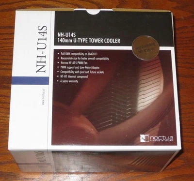 Noctua NH-U14S, Premium CPU Cooler with NF-A15 140mm Fan Brown AMD & Intel *New* - Image 1 of 4