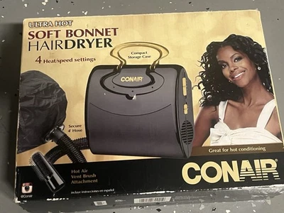 Secador de pelo con capó suave acondicionador en caliente y peinado Conair modelo SB1B caja abierta Foto 1 de 4
