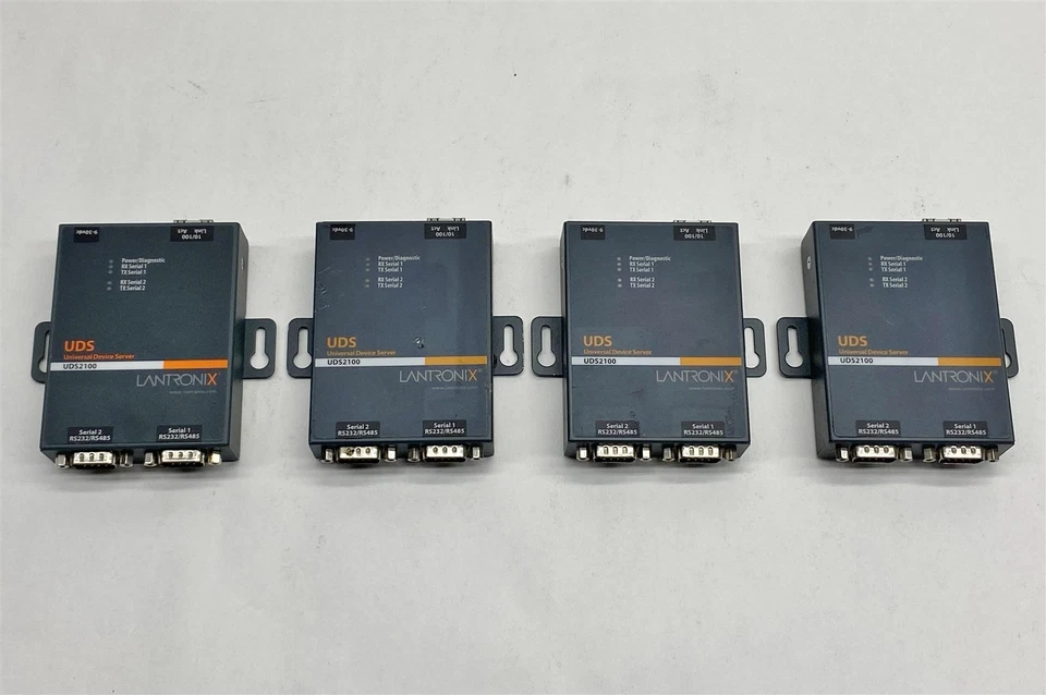 Lantronix UDS2100 Serial Ethernet 2-Port Universal Device Server Lot 4 *No PSU - Image 1 of 4