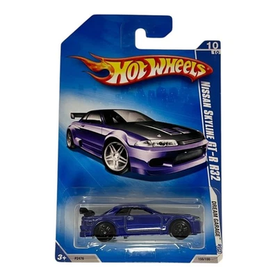 Nissan Skyline GT-R R32 2009 azul Dream Garage con protector Hot Wheels Foto 1 de 2