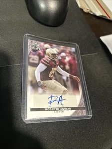 Roberto Aguayo 2016 Leaf -Draft- Auto Rookie -New England Patriots/FSU - Picture 1 of 2