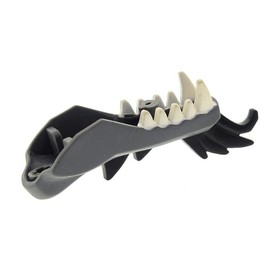 1x Lego Dragon Head Ninjago Jaw Grey Black Dragon 9450 6006408 93072pb04