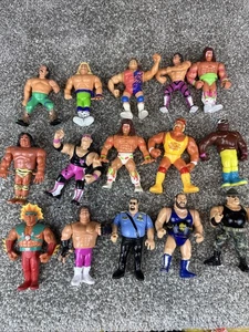 Lote De 15 Figuras De Acción De Juguete De Colección Lucha Libre WWF Hasbro Paquete Años 90 - Imagen 1 de 19